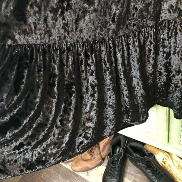 Rebecca Minkoff Womens Mazy V-neck Sleeveless Velvet Maxi Dress Medium - Picture 5 of 6